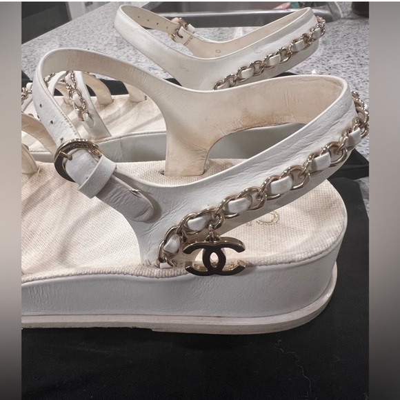 Chanel white sandals - Picture 4 of 6